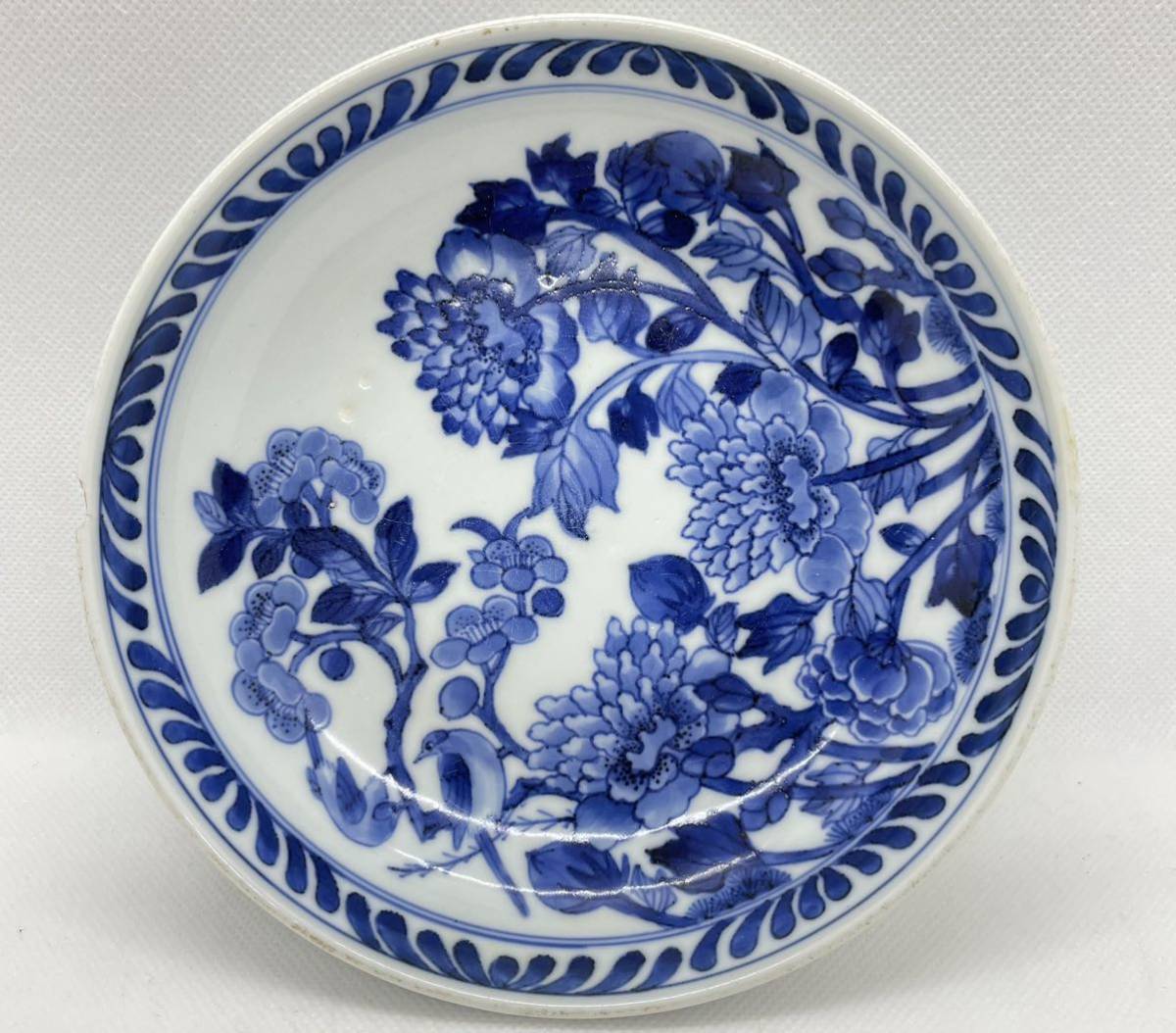 唐物 染付 中国古玩 ⁄ 中国の古い陶磁器『青花 水注』唐物