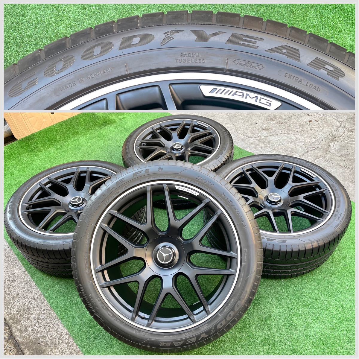 メルセデスベンツ AMG 純正 GクラスG63 W463 22インチ ホイール★GOODYEAR 295/40R22 4本セット★ G65 G350 G500 G55等に