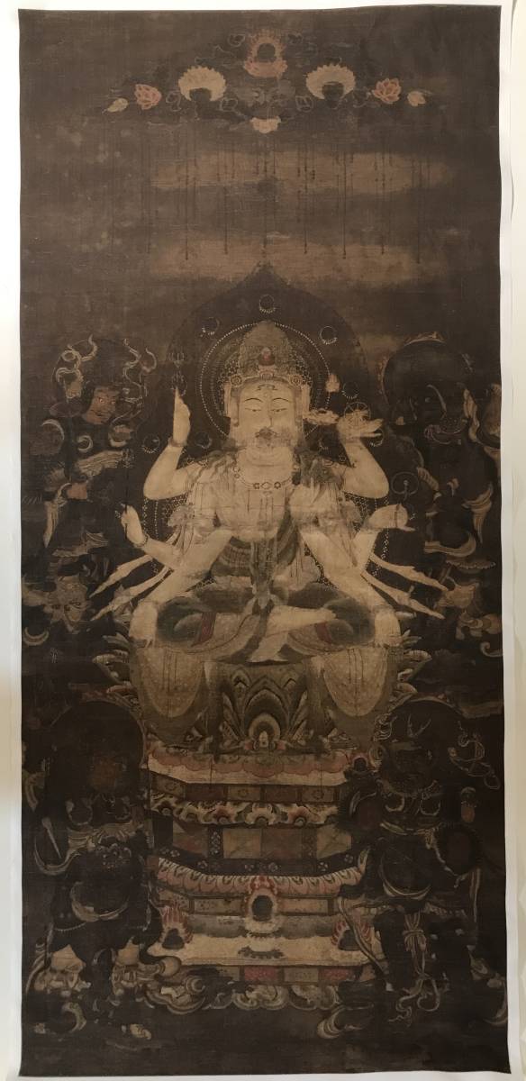 【准胝観音像】複製　東京国立博物館◆仏画◆工芸◆古仏画◆絹本 仏教美術 准胝観音像】複製 東京国立博物館◇仏画◇工芸◇古仏画◇絹本 仏教美術