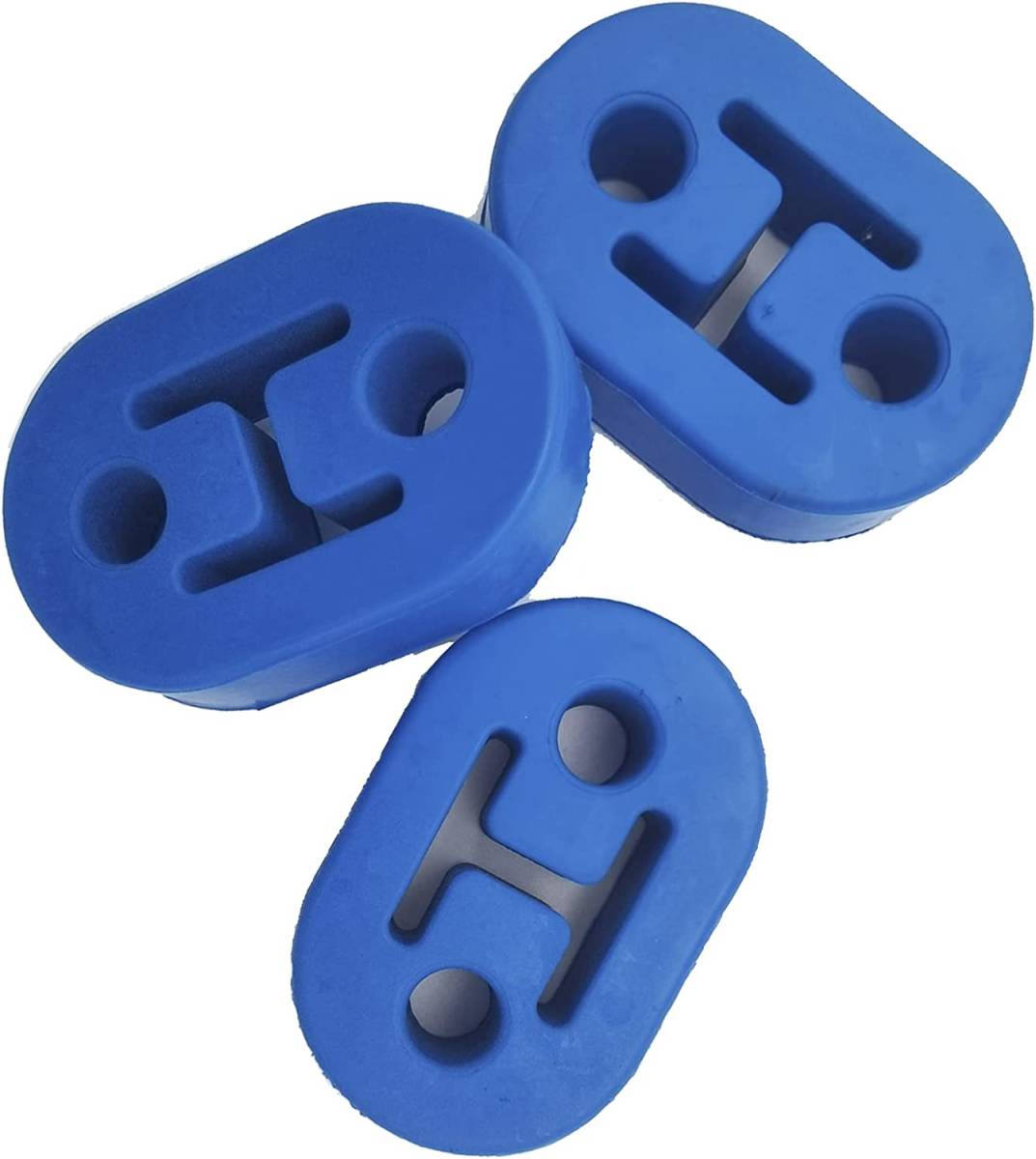 強化 マフラーハンガー マウント リング 吊りゴム ( ブルー , 穴径 12 mm 2穴 × 3個 セット )_2