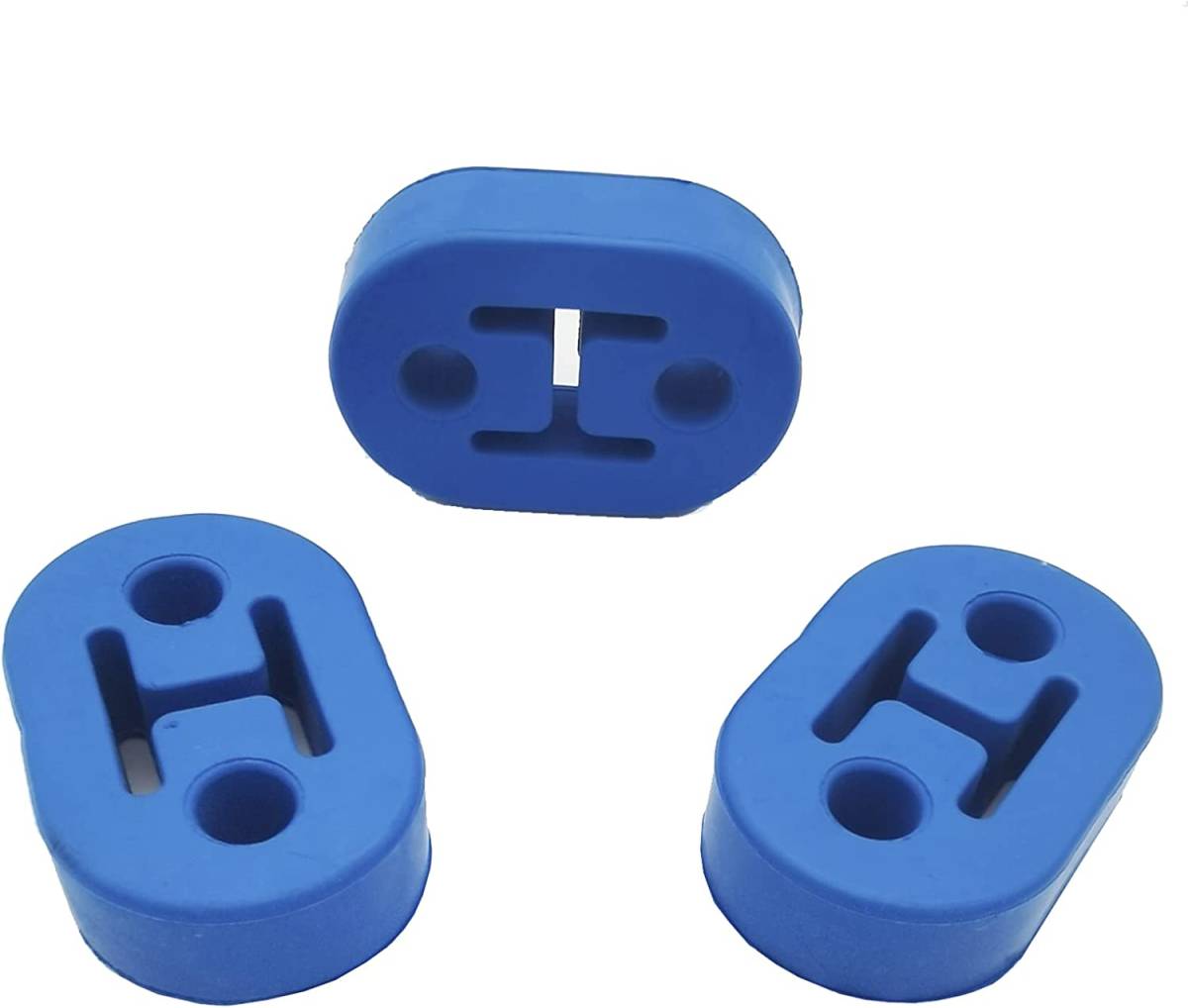 強化 マフラーハンガー マウント リング 吊りゴム ( ブルー , 穴径 12 mm 2穴 × 3個 セット )_3