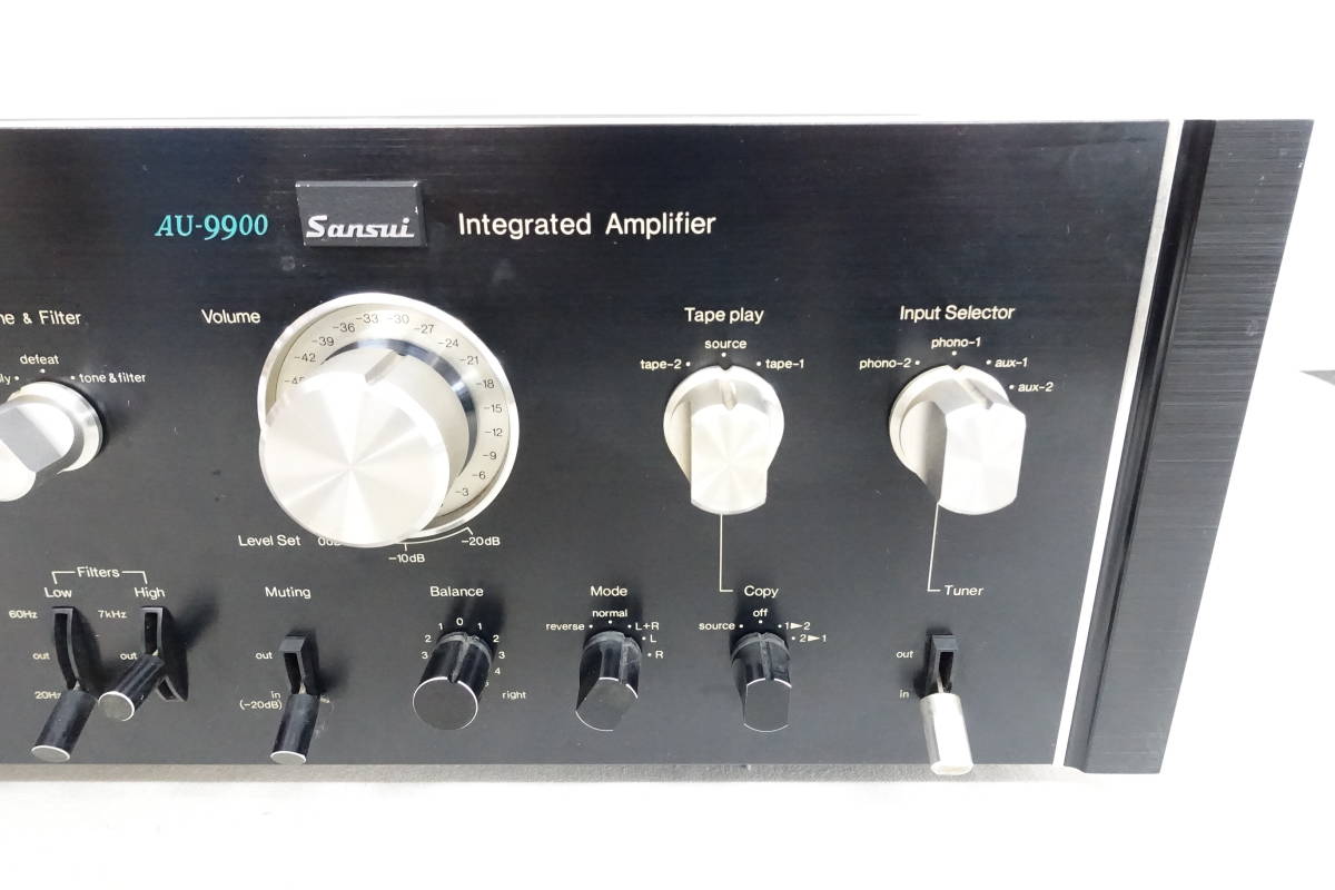 2）SANSUI サンスイ AU-9900 プリメインアンプ 通電OK ジャンク 【公式