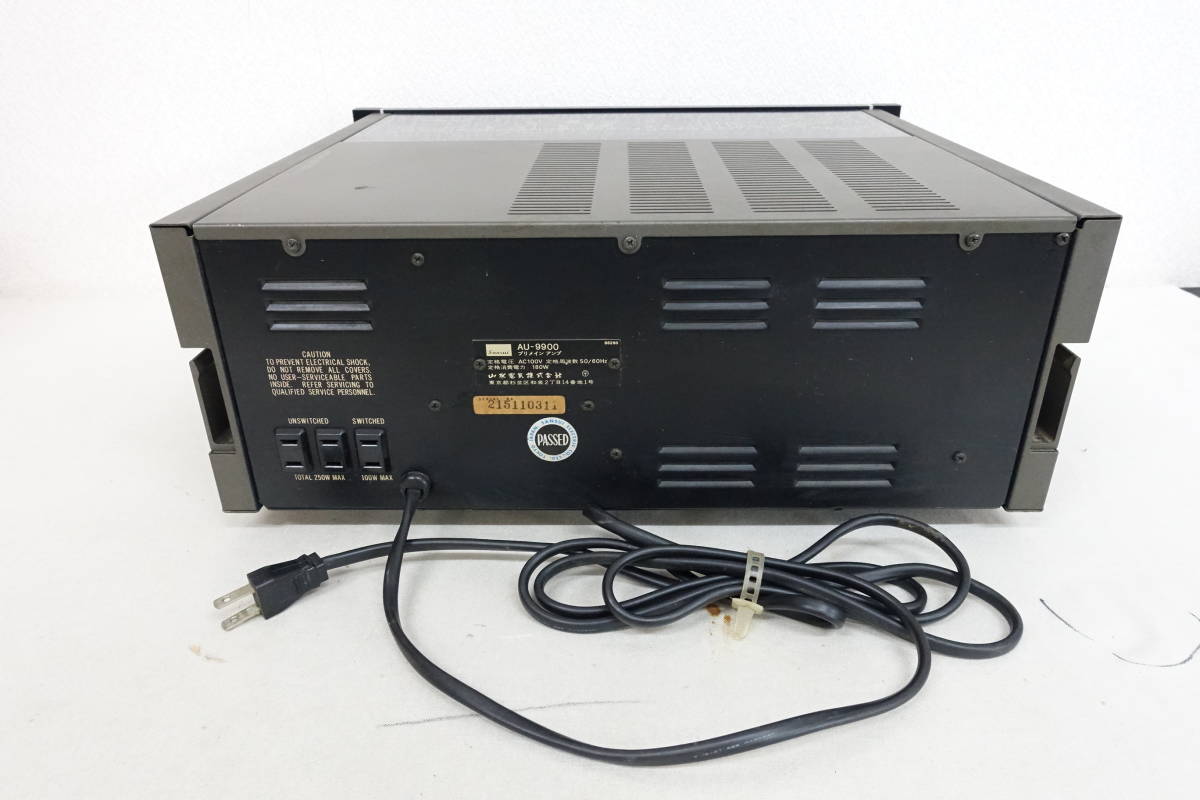 『名機 』Sansui AU-9900 プリメインアンプ 通電確認済 箱付き 2）SANSUI サンスイ AU-9900 プリメインアンプ 通電OK ジャンク 【公式