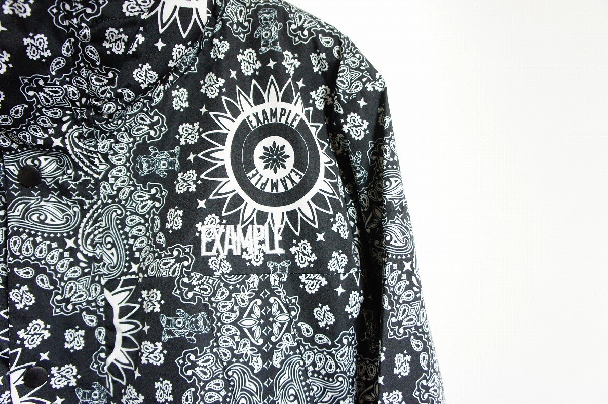 新品 19AW EXAMPLE エグザンプル PAISLEY PATTERN NYLON MOUNTAIN 