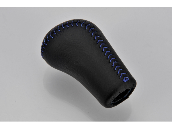 三菱純正 ランエボ5 ランエボ6 レザーシフトノブ 5MT ブルーステッチ  