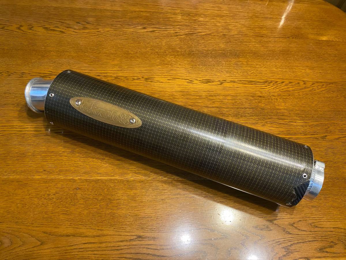テックサーフ アルミサイレンサー 60.5 techserfu マフラーバンド付き