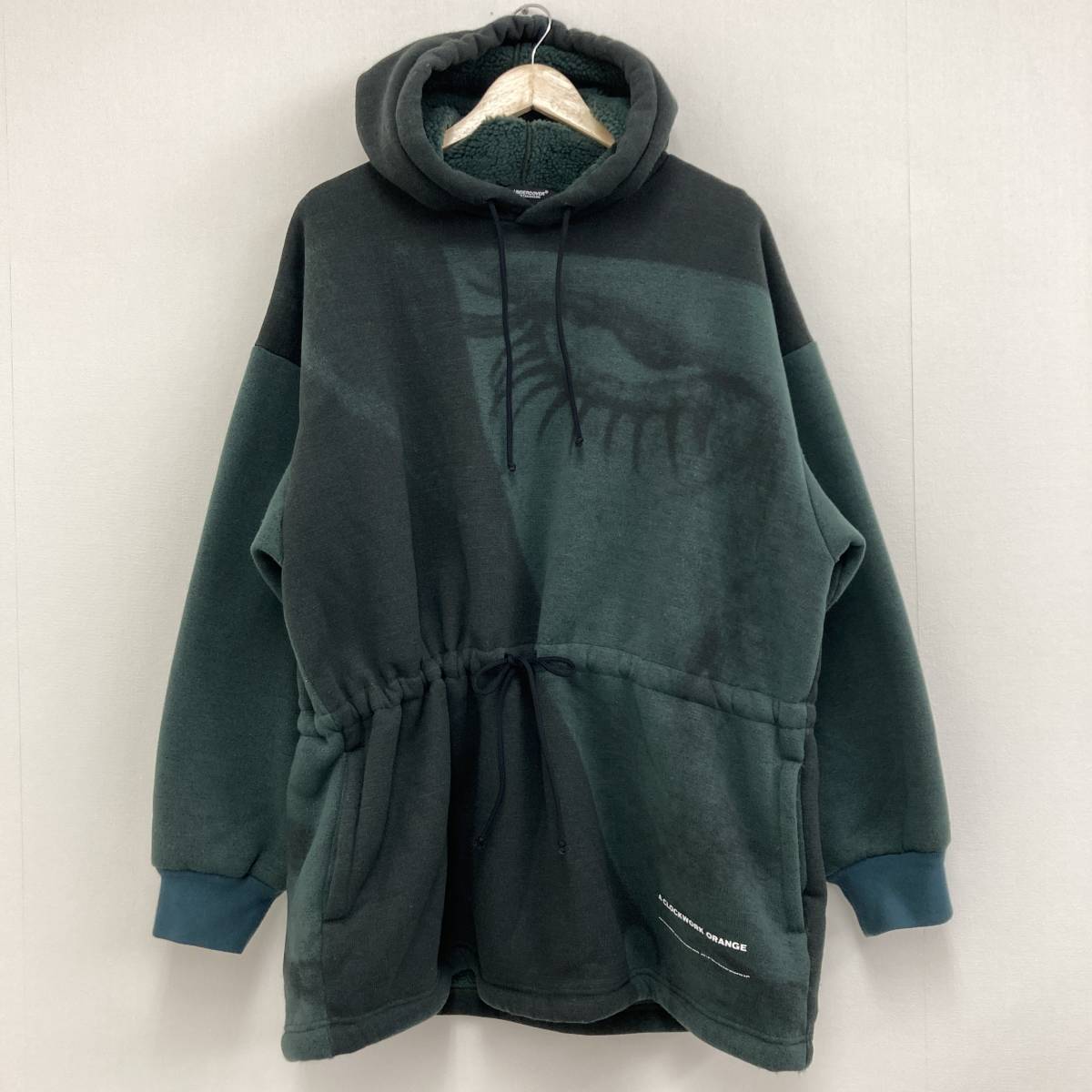 UNDERCOVER 19AW 時計じかけのオレンジ ビッグシルエット 裏ボア パーカー 3サイズ アンダーカバー 時計仕掛け スウェット archive 2110042