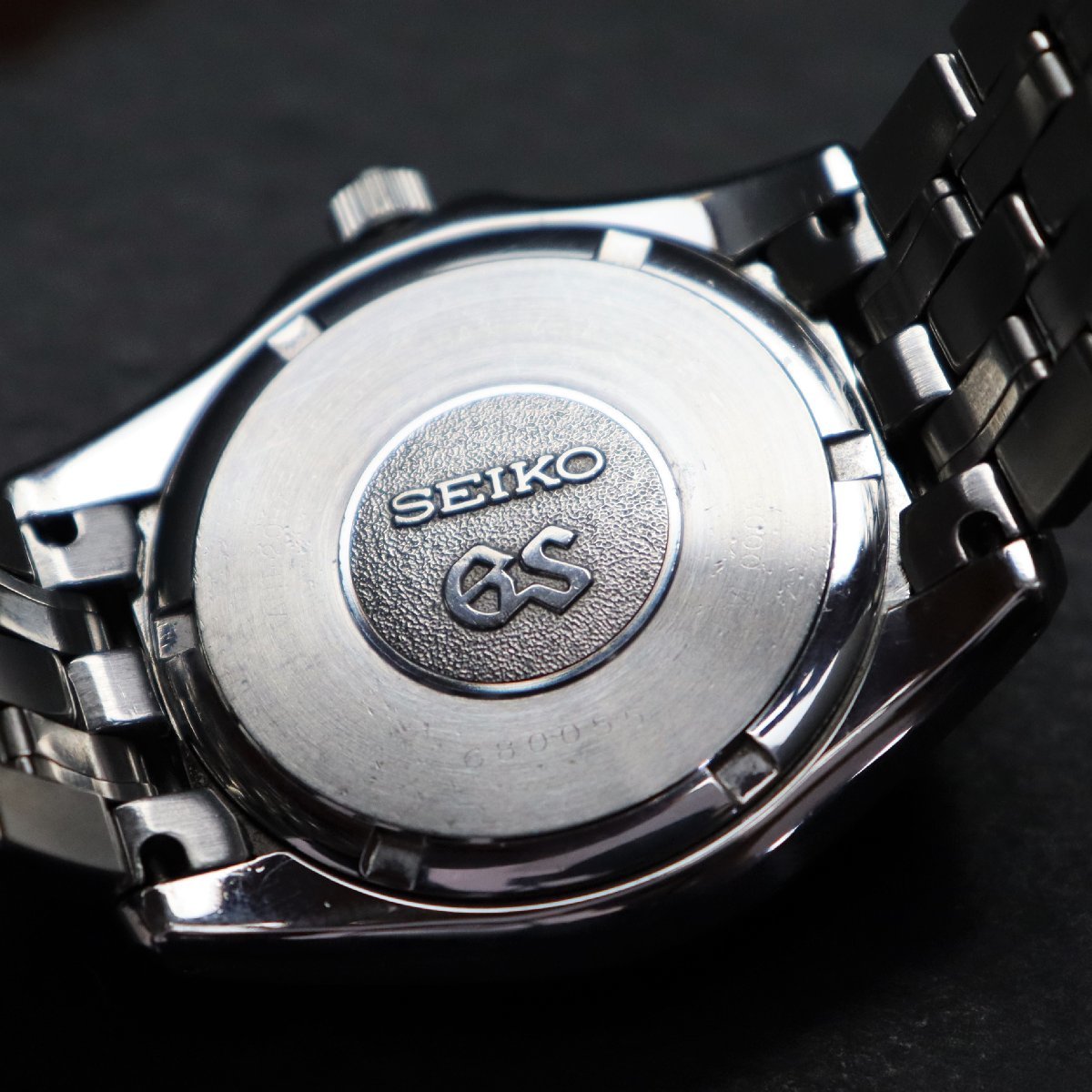 SEIKO GS グランドセイコー クォーツ 8J56-8000 ネイビー文字盤 12角 