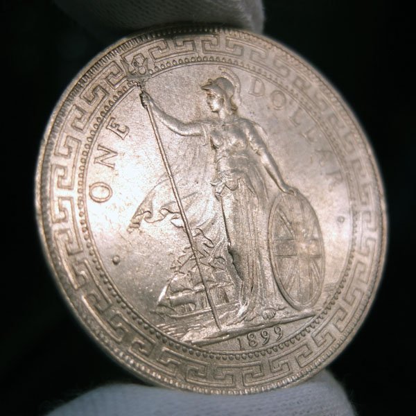 貿易銀 壹圓 銀貨 香港 DOLLAR 1898年 公式通販 1ドル イギリス お