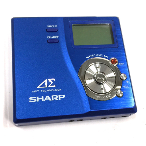 Auvi SHARP Sharp Md MD-DR77-A 録再OK MDレコーダー Player 青