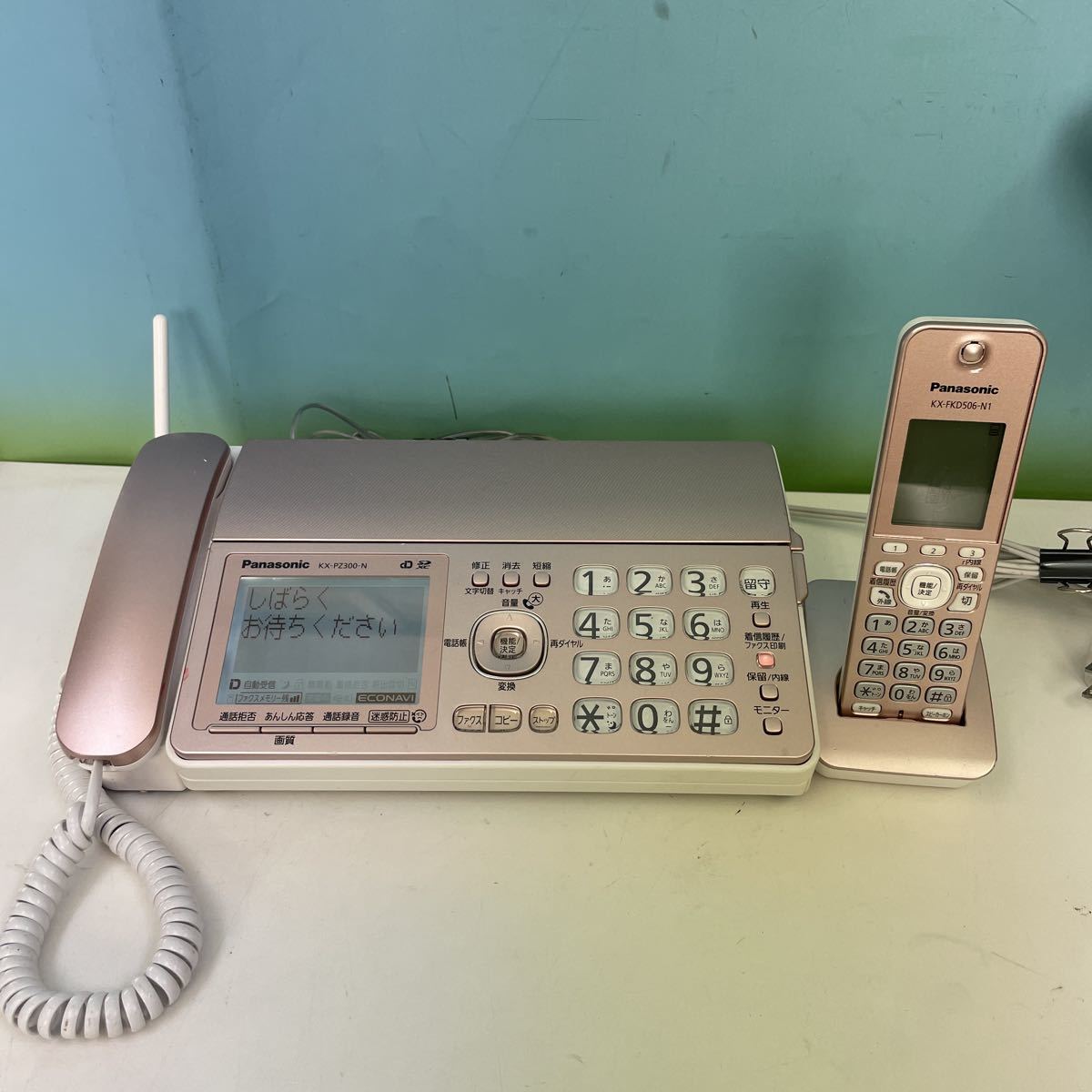 Panasonic パナソニック KX-PZ300-N 子機1台付き KX-FKD506-N1 