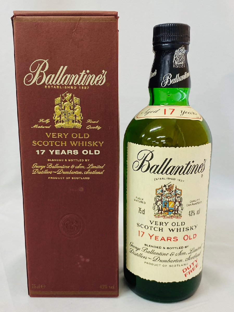 ☆未開栓☆古酒 Ballantine's 17years old 43% 750ml バランタイン