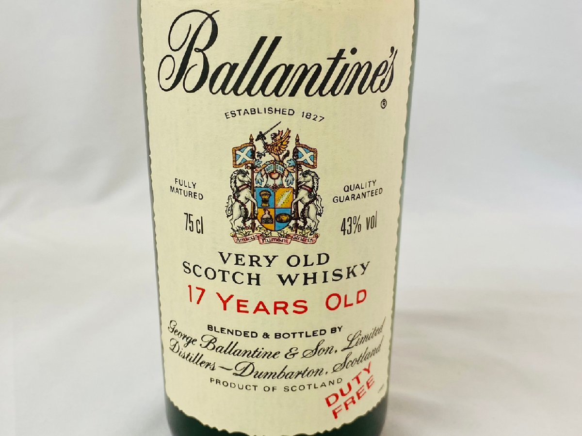 ☆未開栓☆古酒 Ballantine's 17years old 43% 750ml バランタイン