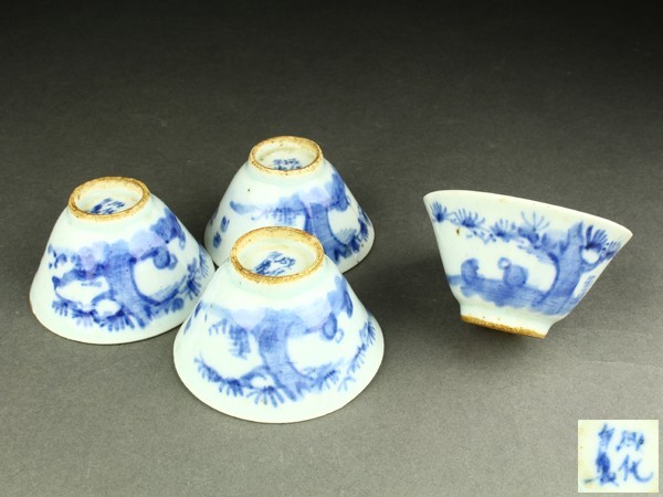 木製 共箱 半月卓上会席膳5客 0 輪島塗 溜塗 図変り草花蒔絵 漆塗り