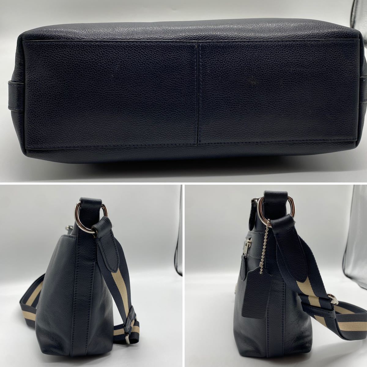 COACH◇チャールズトランジットクロスボディ/レザー/ブラウン/F54796 