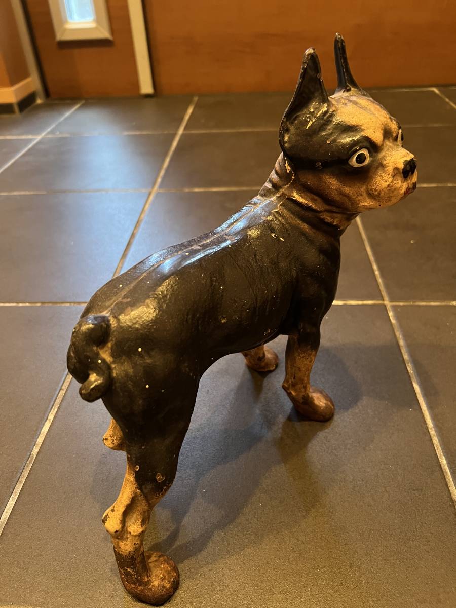 ヴィンテージ VINTAGE ANTIQUE BOSTON TERRIER ボストンテリア DOOR 