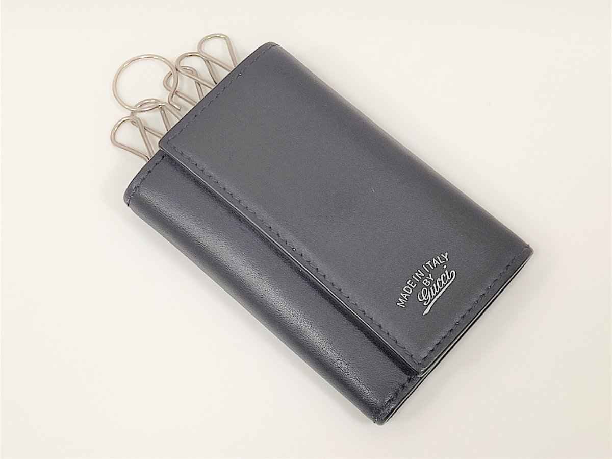 ☆GUCCI グッチ キーケース6連 368376 ブラック 中古☆001717 グッチ