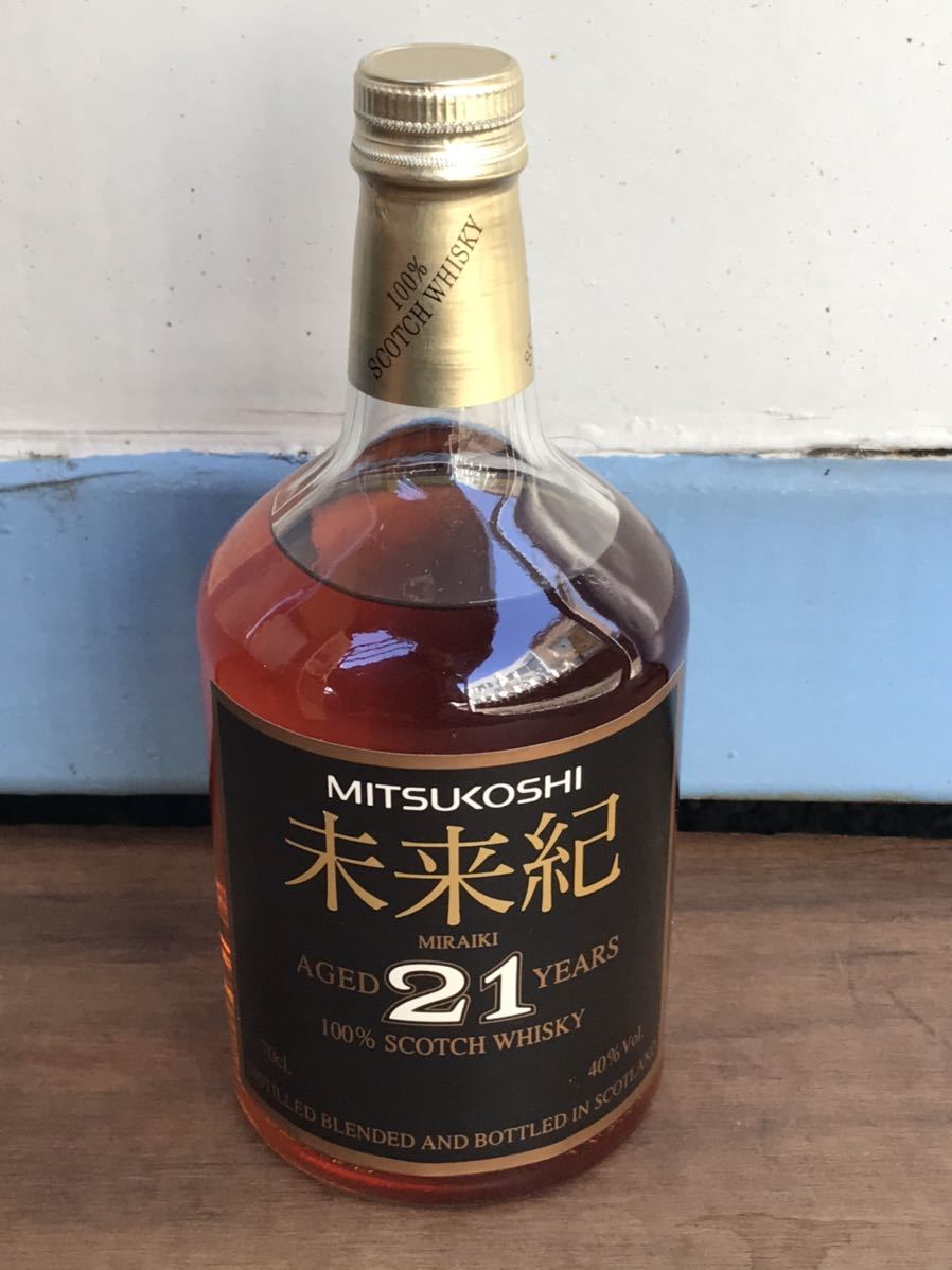 【未開栓】三越 未来紀 21年 スコッチウイスキー 700ml 古酒 未来紀 21年 700ml MITSUKOSHI 未開栓 ウイスキー 40% 古酒 - Yahoo