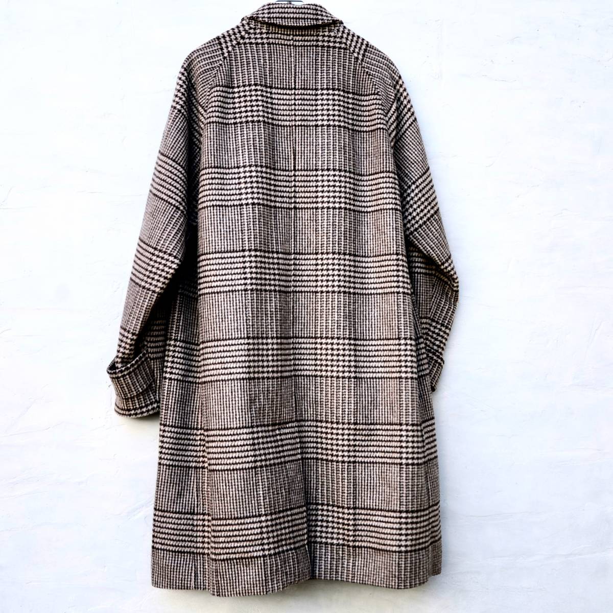 未使用品】HERNO ヘルノ ステンカラー コート チェック 48 ウール