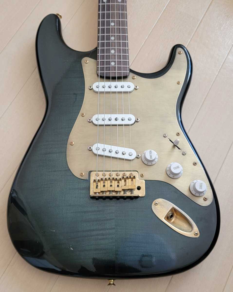 フレイムトップ虎トラ杢ネックfenderピックアップコンポーネント フレイムトップ虎トラ杢ネックfenderピックアップコンポーネント