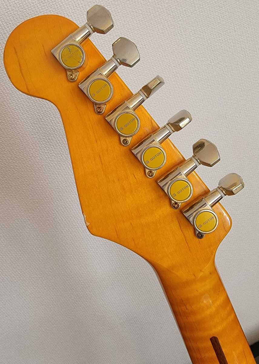 フレイムトップ虎トラ杢ネックfenderピックアップコンポーネント