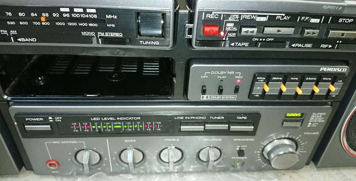 箱説付 日立 CP-90S 91EQ パディスコ ラジカセ Hitachi 【公式通販】