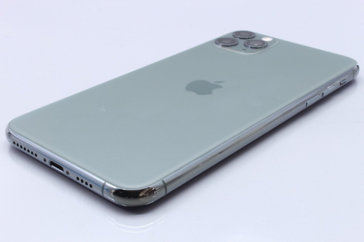 Apple iPhone11 Pro Max 64GB Midnight Green A2218 NWHH2J/A バッテリ100%■SIMフリー(ロック解除済)★Joshin2600【1円開始・送料無料】 iPhone 0 Pro Locked AT&amp;T GSM)