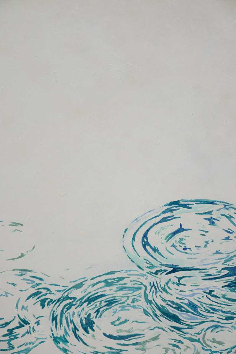 近代芸術 山崎鈴子 - 真作 日本画「めぐる」画寸 8号 東京都出身