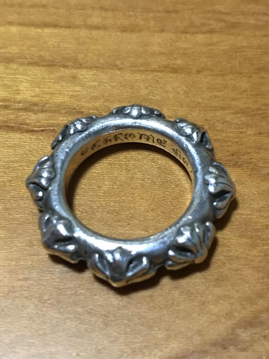 クロムハーツ クロスバンド リング シルバー 925 CHROME HEARTS CROSS BAND RING silver バイカー biker ハーレー ロック スターリング