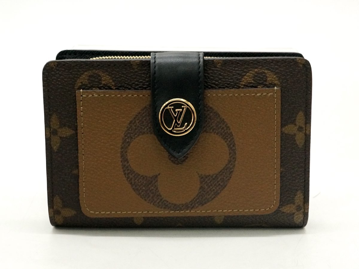 LOUIS ルイヴィトン ポルトフォイユ リバース VUITTON モノグラム 二 