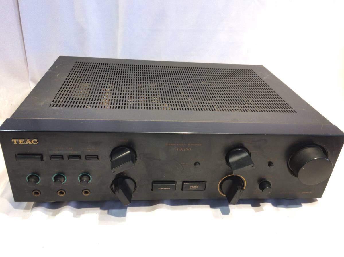 A-K100 アンプ （希少 実動商品）TEAC ステレオ ミキシング レトロ