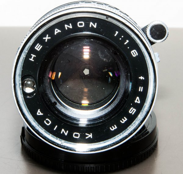 KONICA HEXANON F1.8 45mm コニカ AUTO S2のレンズをSONY Eマウント