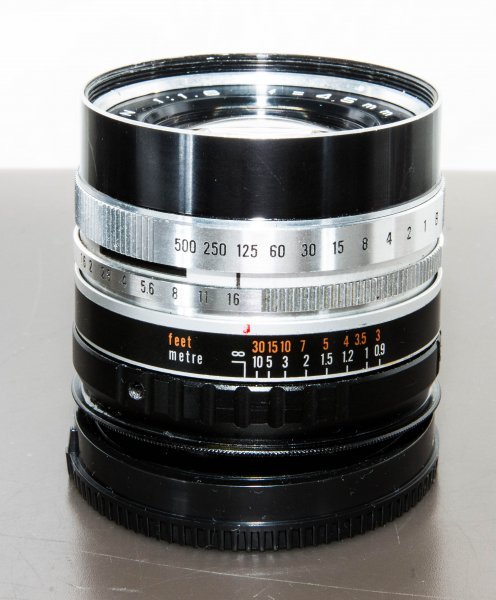カメラ Konica hexanon 45mm f1.8 Eマウント 改造品