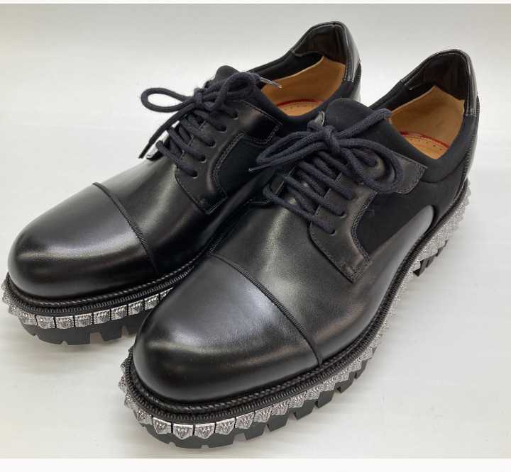 石k221005)CHRISTIAN LOUBOUTIN ルブタン ローファー スタッズ メンズ 