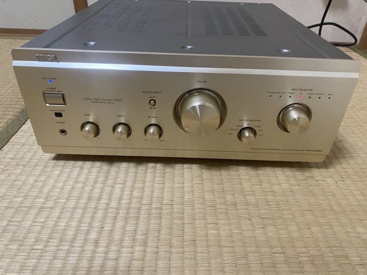 デノン DENON PMA-2000 ⅢR 取扱説明書付き 現状動作確認 プリメイン