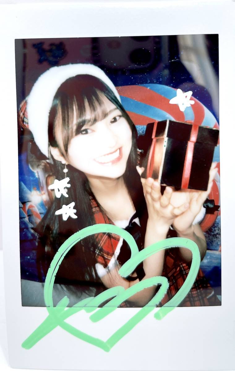 宇咲 直筆サイン入りチェキ クリスマス仕様 デコチェキ ババババンビ