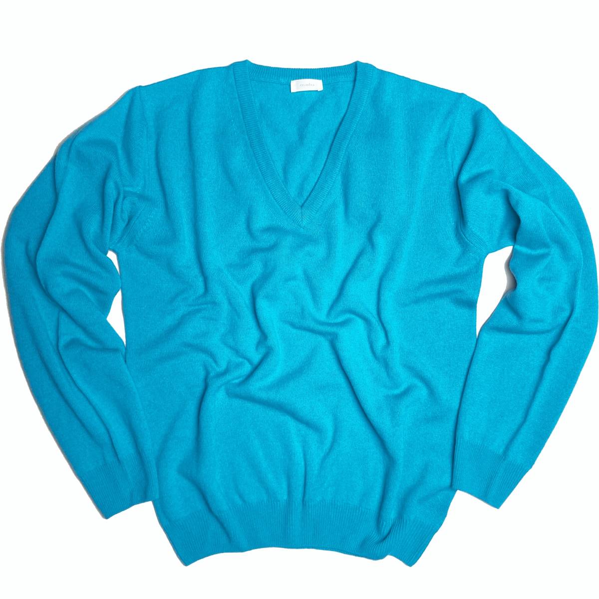 80s-90s 未使用品 MALO カシミア100%のイタリア製Vネックニット