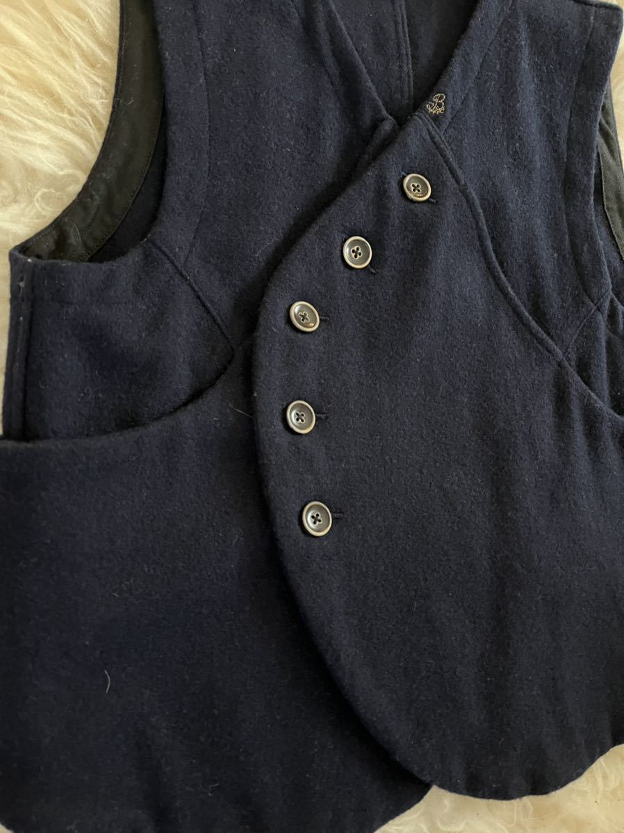 キャピタル ベスト KAPITAL レディース メルトンパンベスト ウール