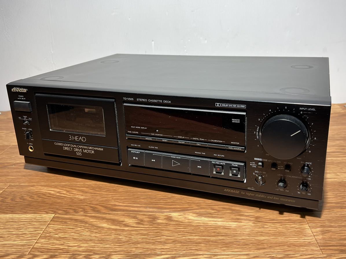 Victor TD-V505⑤ カセットデッキ動作品 TD-V505 Victor カセットデッキ ビクター 動作品Victor - TD-V505の