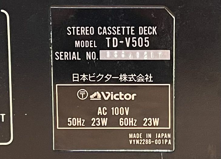 TD-V505 Victor カセットデッキ ビクター 動作品Victor - TD-V505の