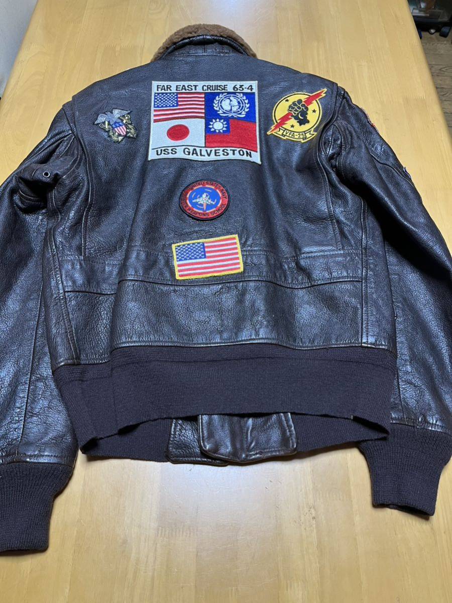 G-1 フライトジャケット COCKPIT USA ワッペン 本革 トップガン