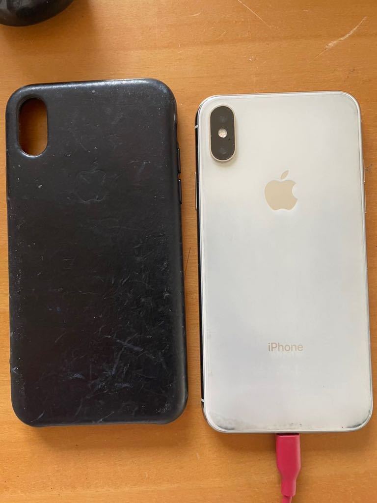 iPhoneX 64GB simロック解除 64GB iPhone X バッテリー90% A1902 利用