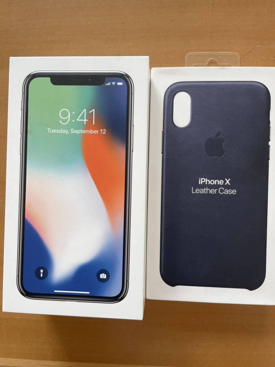 iPhoneX 64GB simロック解除 64GB iPhone X バッテリー90% A1902 利用