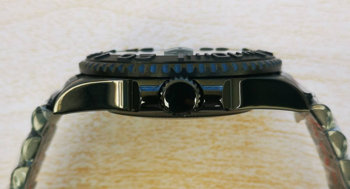 1円〜 SEIKO MOD 40mm black×red カスタム セイコー NH35 サブマリーナ 