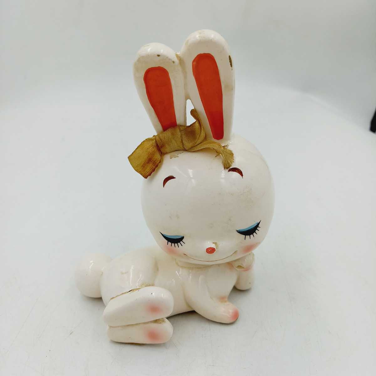 H12187 うさぎ 貯金箱 かわいい 可愛い 陶器 インテリア インテリア