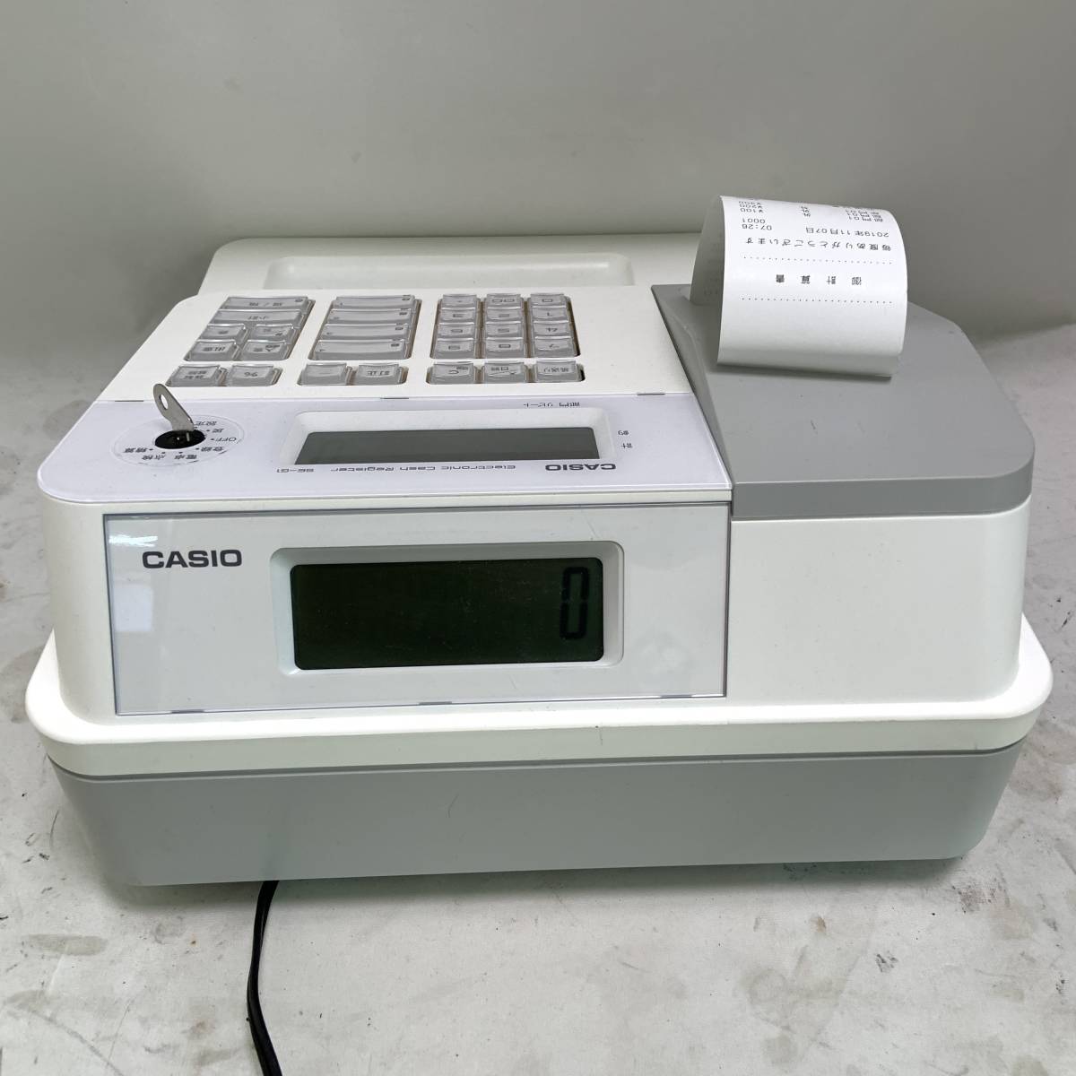 CASIO SE-G1 ホワイト 2019年製 レジスター 250703 CASIO SE-G1