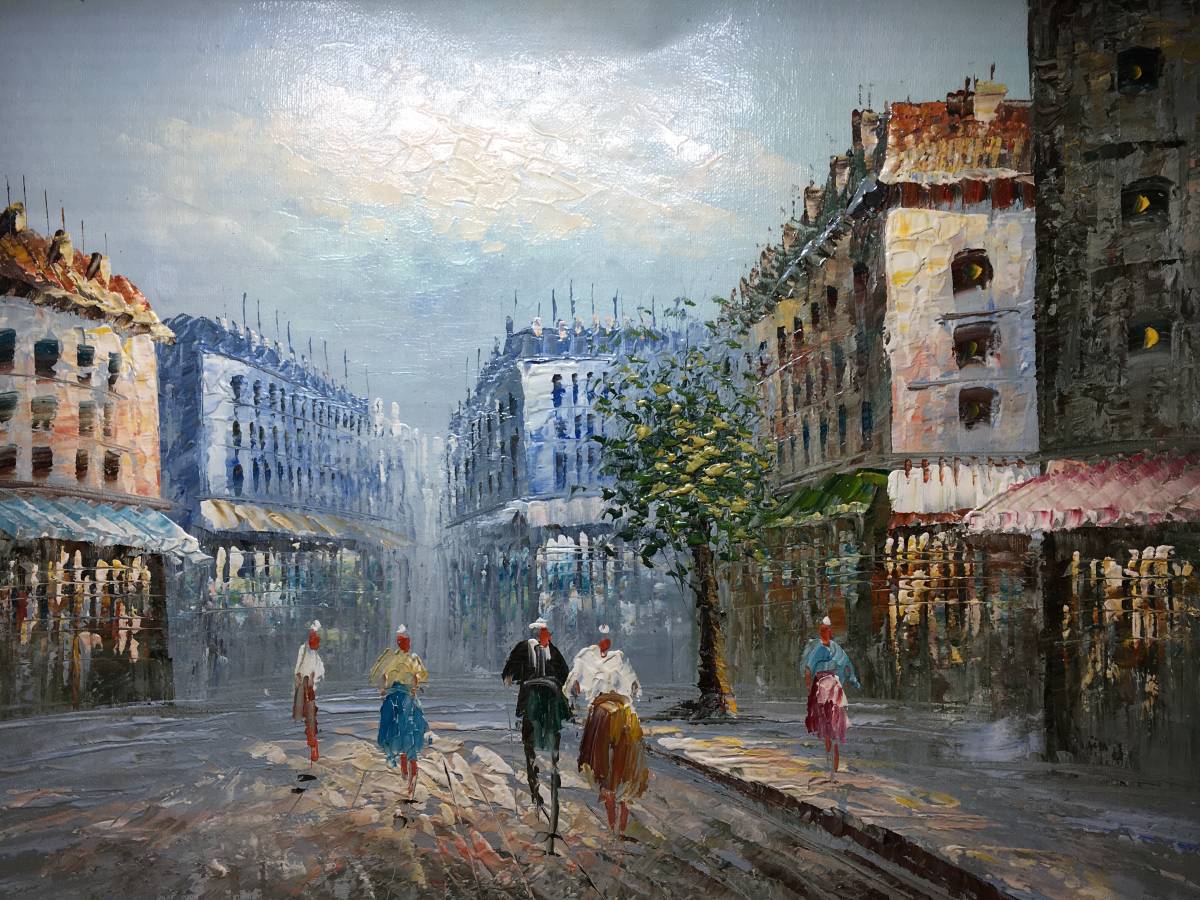 絵画 ヨーロッパ 風景画 A『詳細不明 肉筆 油彩画【19世紀 ヨーロッパ