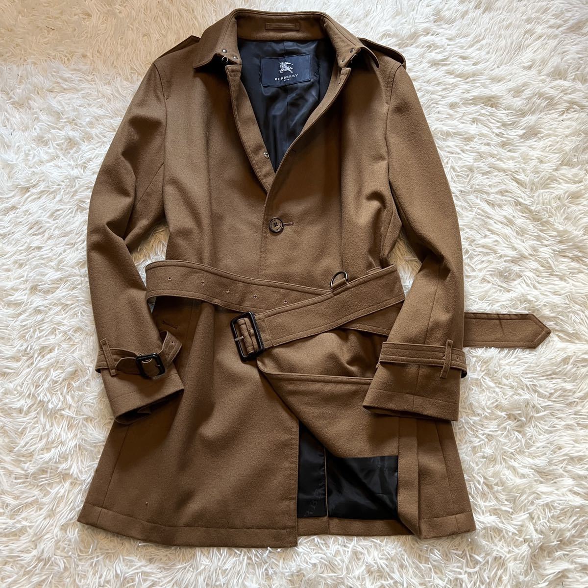 105 バーバリーロンドン Burberry ノバチェック ベルト トレンチコート