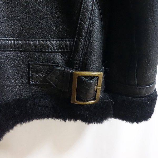 オールブラック 定価15万 J.K MEMBERS TYPE B-3 シープスキン