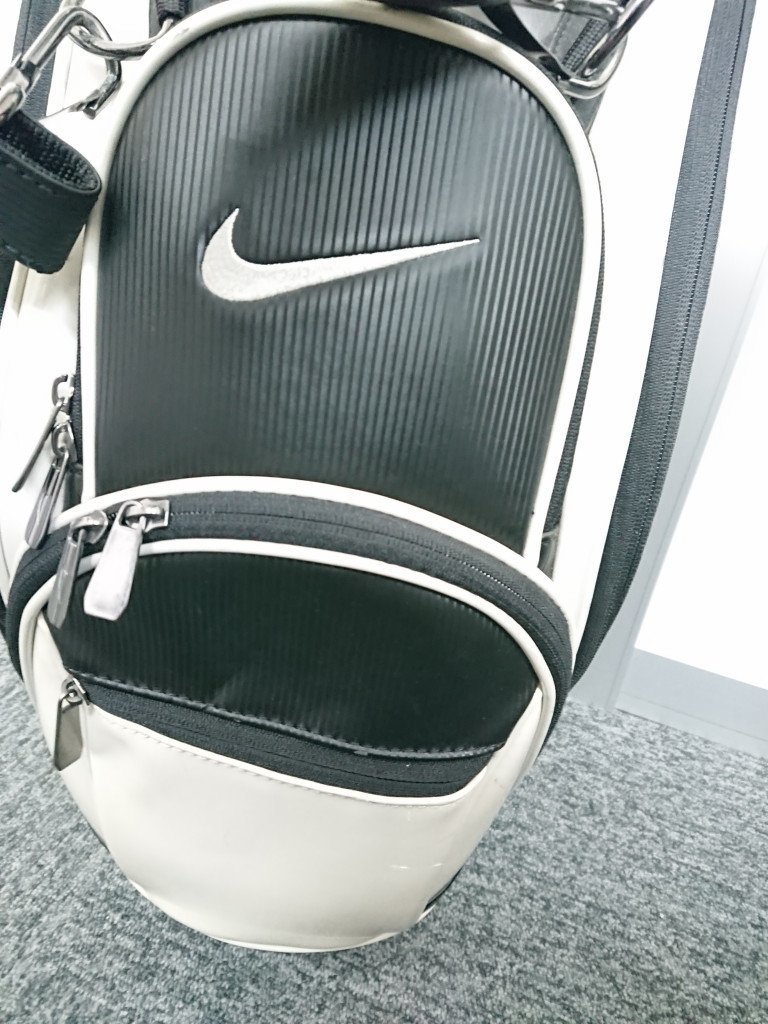 61483*NIKE ナイキ キャディバッグ ゴルフバッグ ホワイト×ブルー